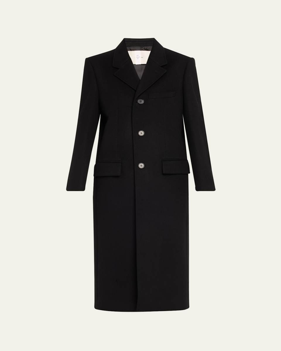Wool-Cashmere 3-Button Coat